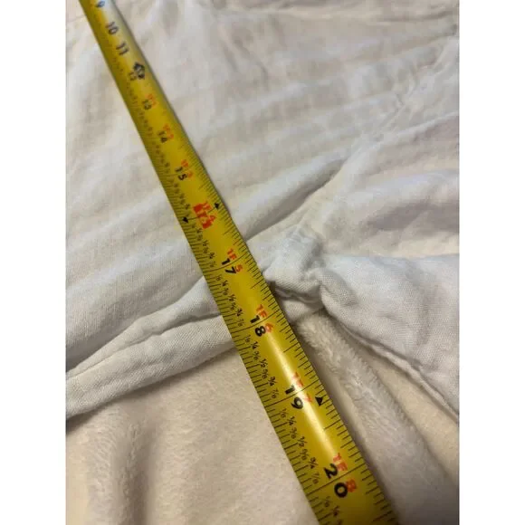 Old Navy White Cotton Dress Cottagecore Peasant Boho Mini Flowy M - Picture 7 of 8